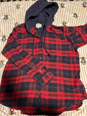 Women’s American Eagle Outfitters Hooded Flannel
